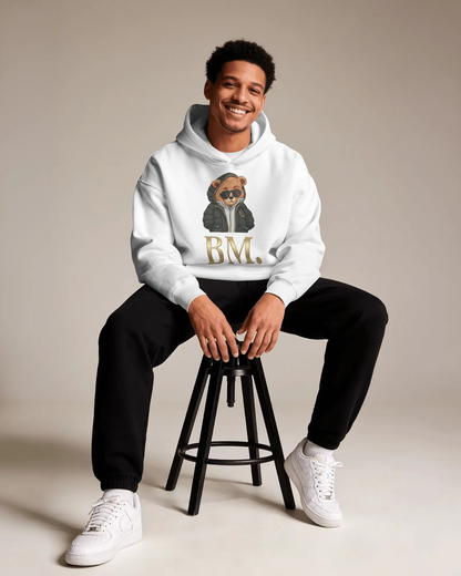 „STREET MASTER“ // BLACK PUFFER [V.1] – Heavyweight Hoodie
