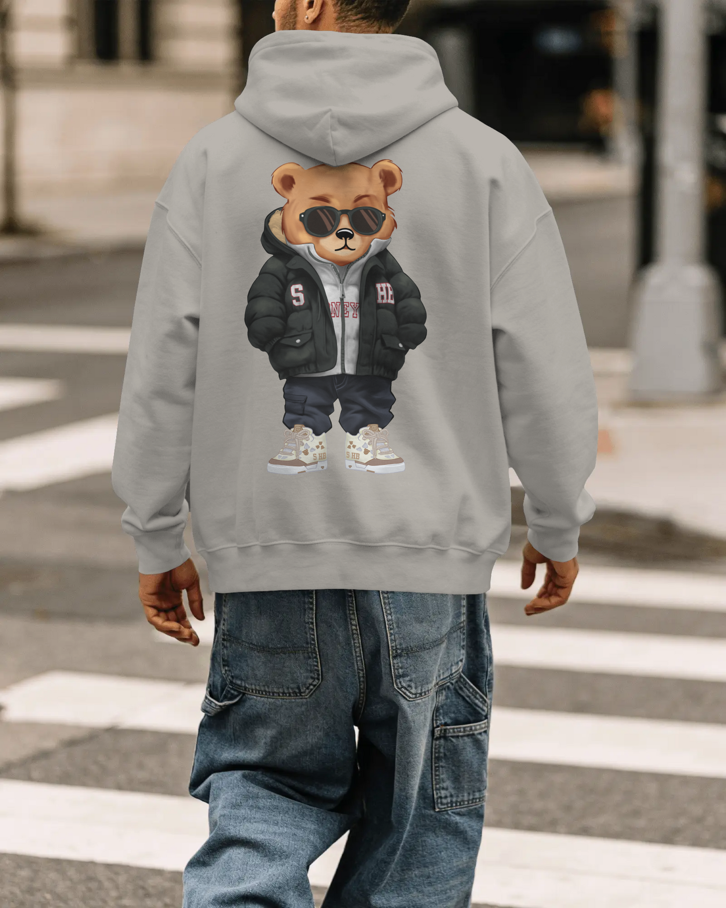 „STREET MASTER“ // BLACK PUFFER [V.1] – Heavyweight Hoodie