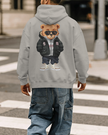 „STREET MASTER“ // BLACK PUFFER [V.1] – Heavyweight Hoodie