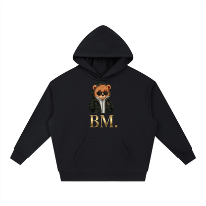 „STREET MASTER“ // BLACK PUFFER [V.1] – Heavyweight Hoodie