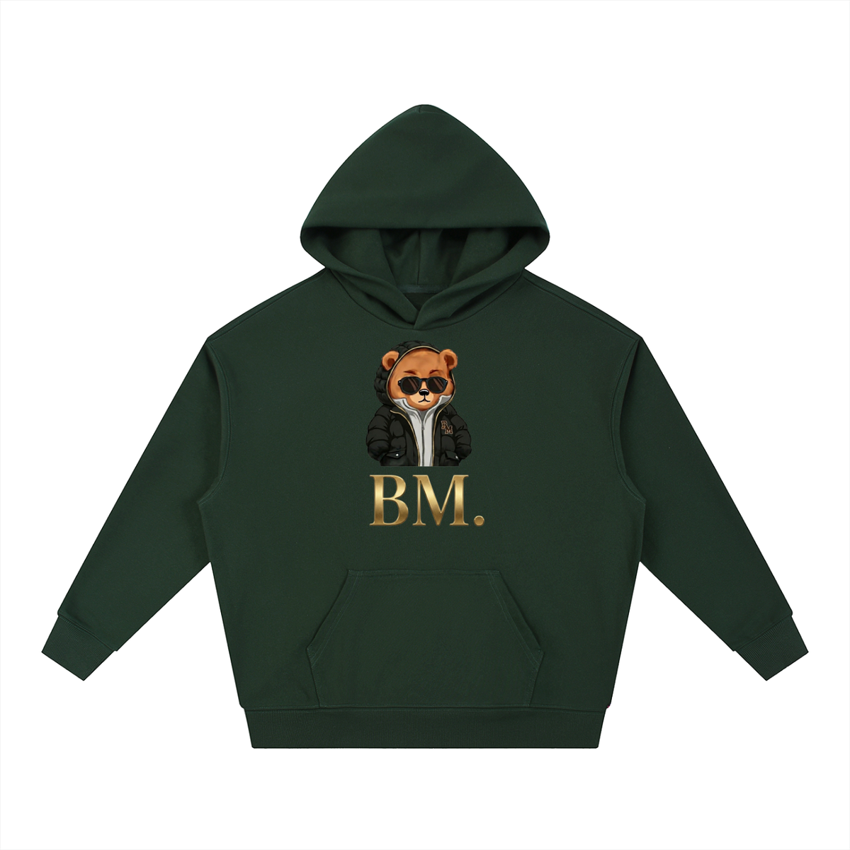„STREET MASTER“ // BLACK PUFFER [V.1] – Heavyweight Hoodie