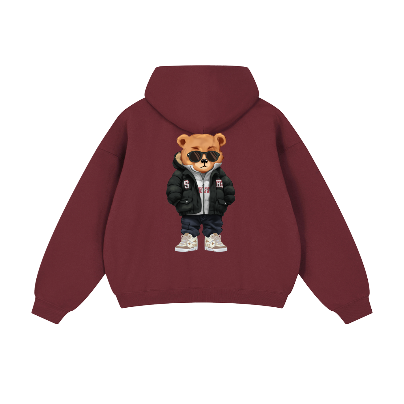 „STREET MASTER“ // BLACK PUFFER [V.1] – Heavyweight Hoodie