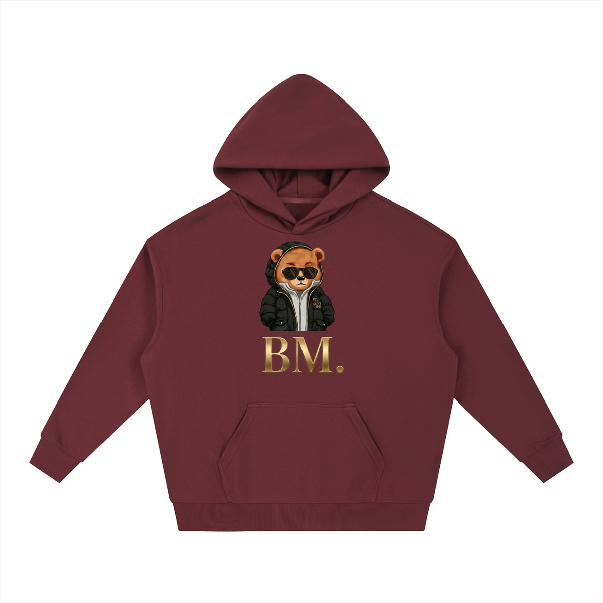 „STREET MASTER“ // BLACK PUFFER [V.1] – Heavyweight Hoodie