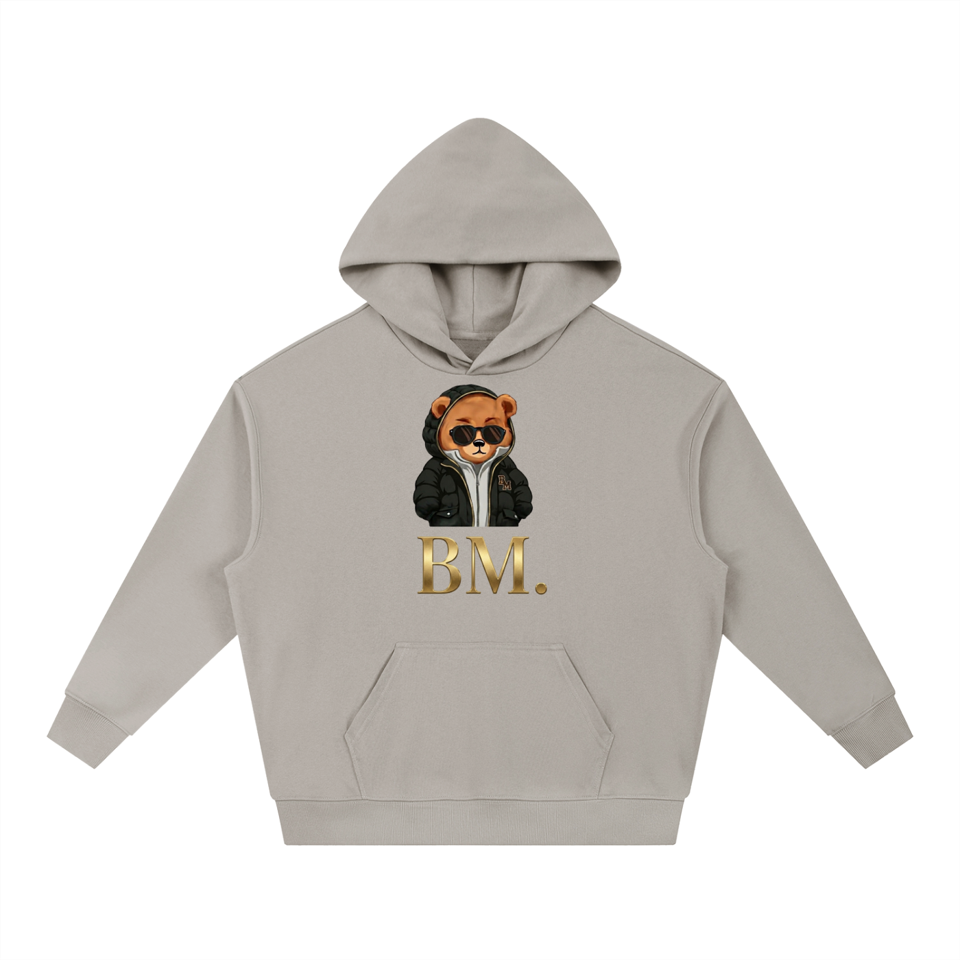 „STREET MASTER“ // BLACK PUFFER [V.1] – Heavyweight Hoodie