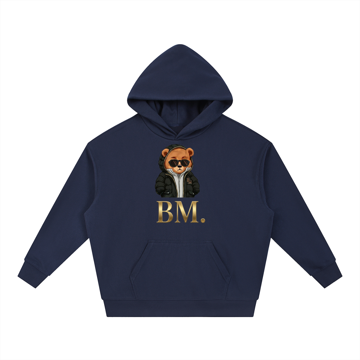 „STREET MASTER“ // BLACK PUFFER [V.1] – Heavyweight Hoodie
