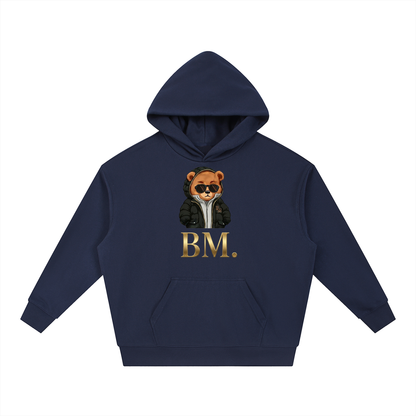 „STREET MASTER“ // BLACK PUFFER [V.1] – Heavyweight Hoodie